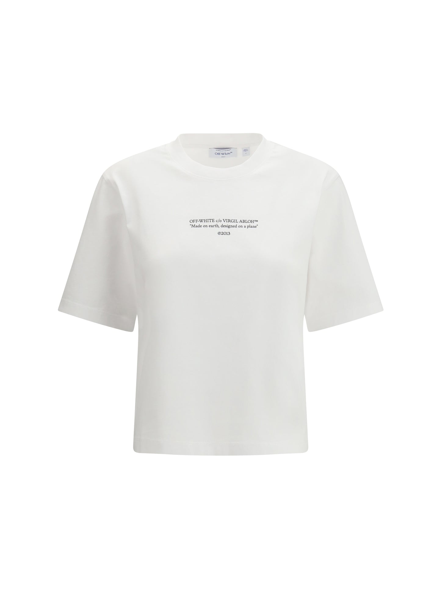 OFF-WHITE Made on earth, designed on a plane T-shirt