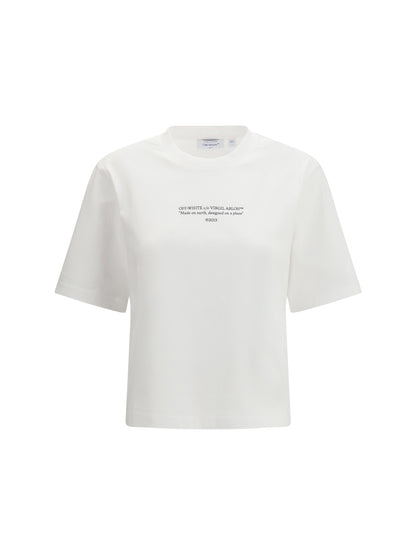 OFF-WHITE Made on earth, designed on a plane T-shirt