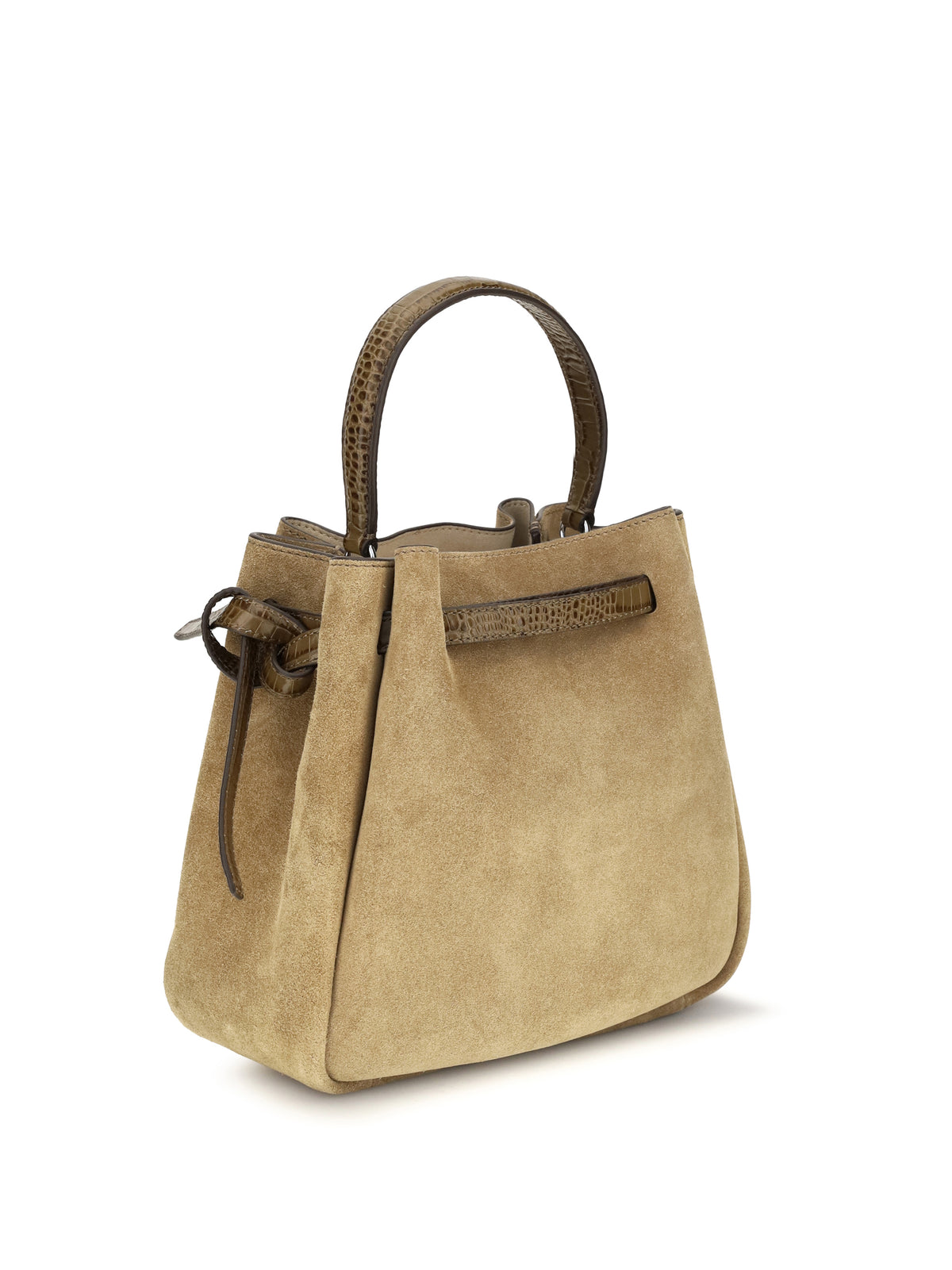 Tory Burch Romy suede Bucket Bag - Stone