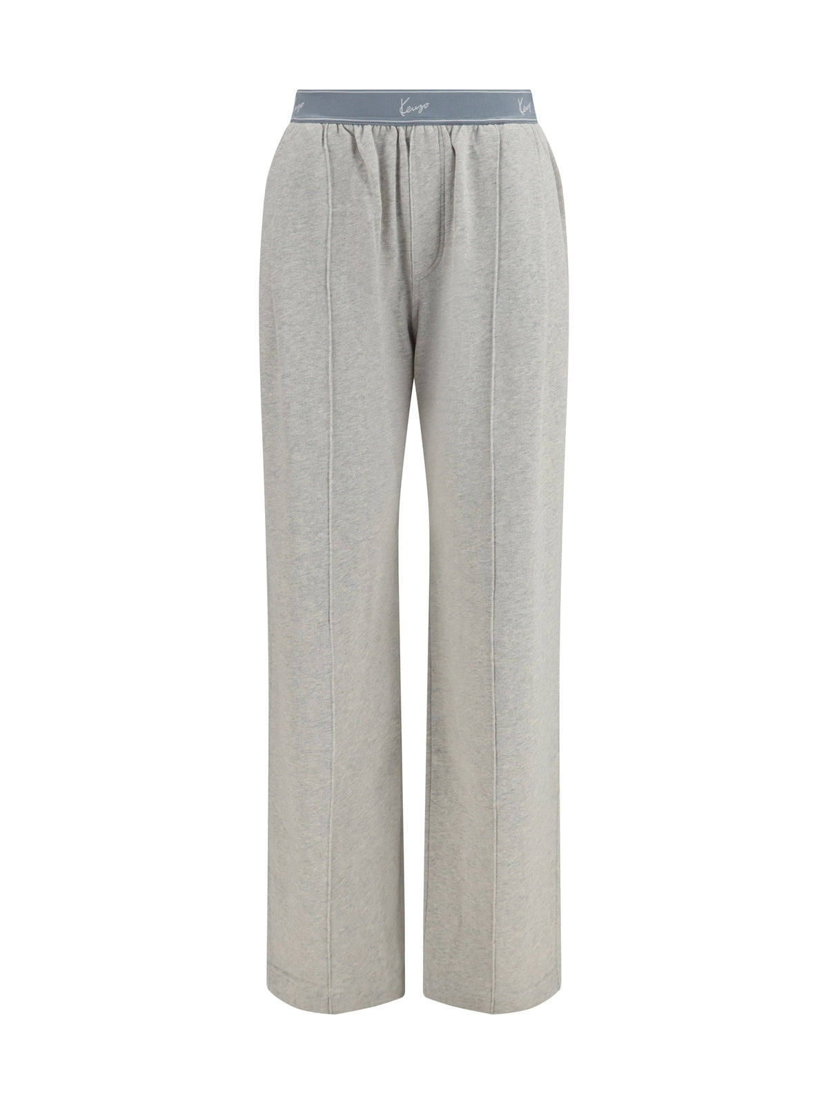 Kenzo Kenzo Signature stretch cotton Pants - Gris Clair