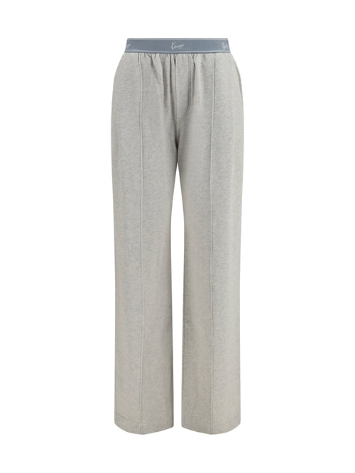 Kenzo Kenzo Signature stretch cotton Pants - Gris Clair