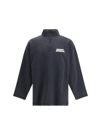 BALENCIAGA Distressed zipped Sweatshirt