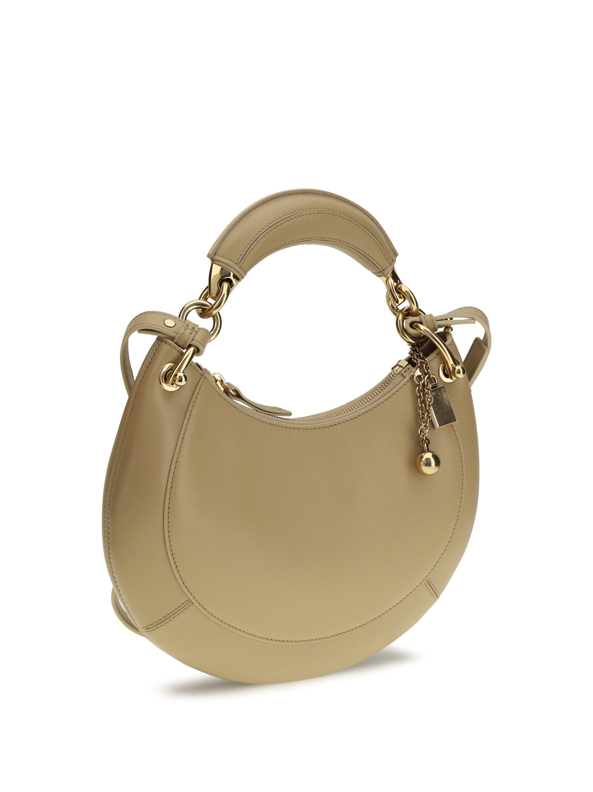 Chloé Marcie Shoulder Bag - Dusty Beige