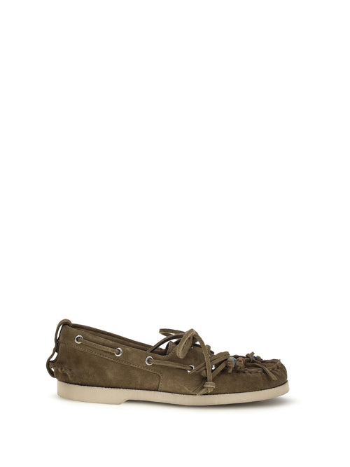 Golden Goose Boat Loafers - Khaki