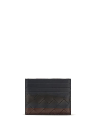 Bottega Veneta Intrecciato leather Card Holder - Midnight-Es.D.Ma/Mid