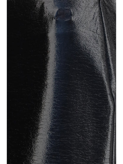 Courrèges Vinyl midi Skirt - Black