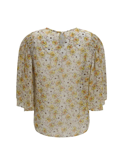 Marant Étoile Floma_haut/top - Light Yellow/Ecru