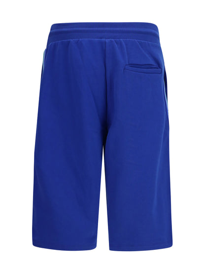 GCDS Side stripe sporty Shorts - Royal Blue/Blue