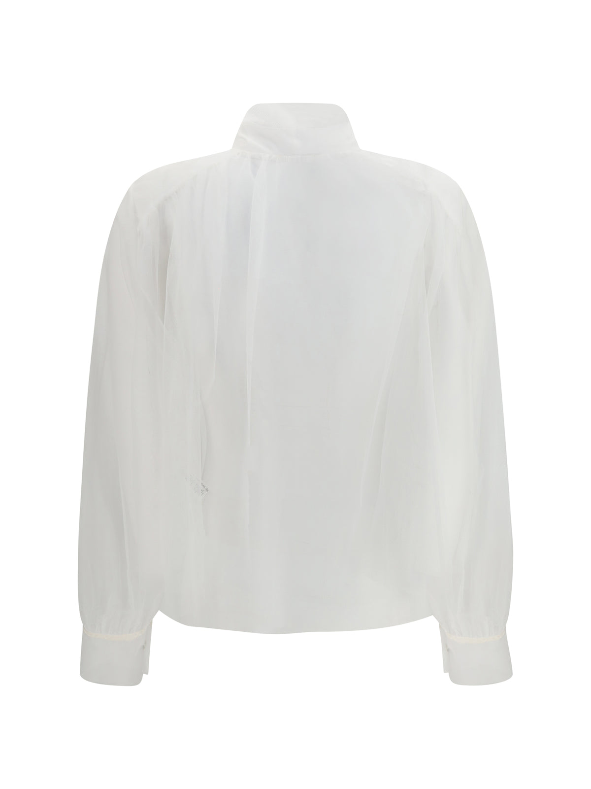 Forte_forte Tulle Shirt with sash - Diamond