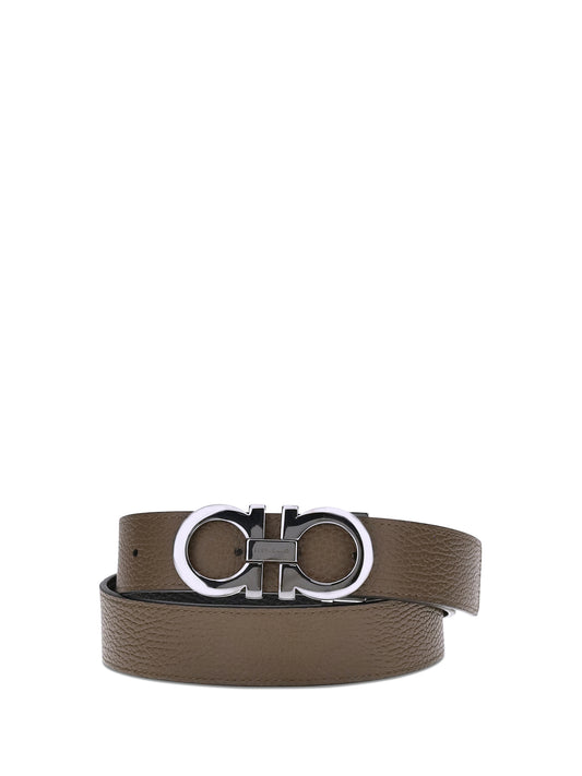 FERRAGAMO Reversible leather Belt