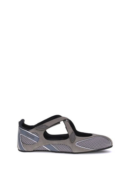 The Attico Nomad Ballerinas - Grey