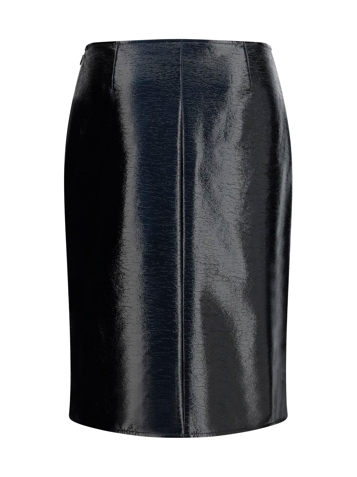 Courrèges Vinyl midi Skirt - Black