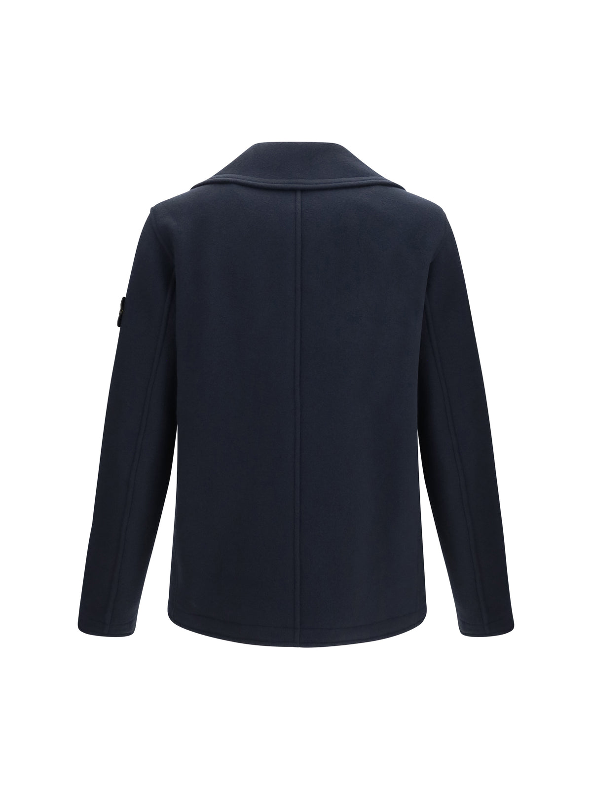 Stone Island Double-breasted wool and cashmere Jacket - Navy Blue