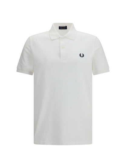 Fred Perry M3636 long sleeve cotton piqué Polo - White