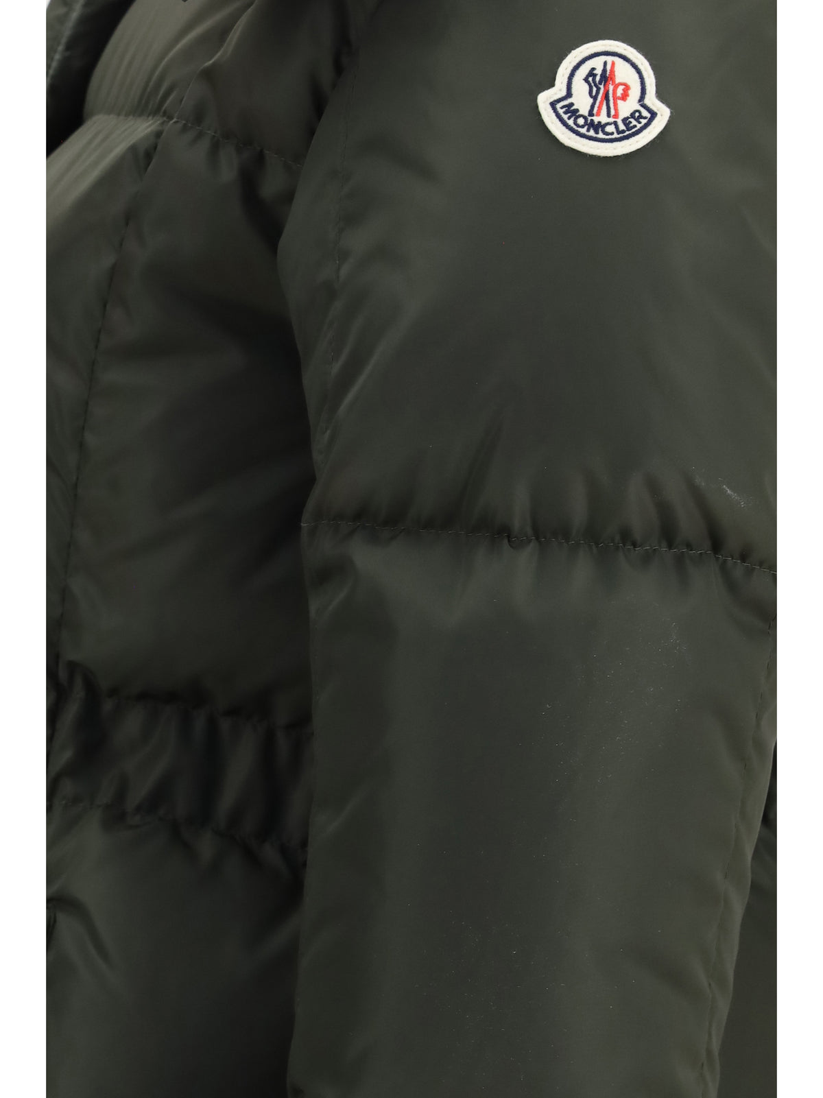 Moncler Agneux Hooded short Down Jacket - Green