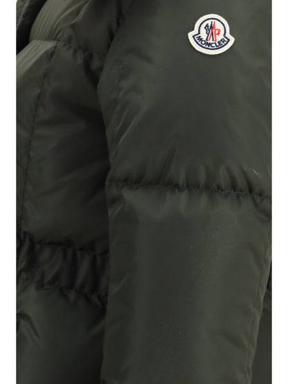 Moncler Agneux Hooded short Down Jacket - Green
