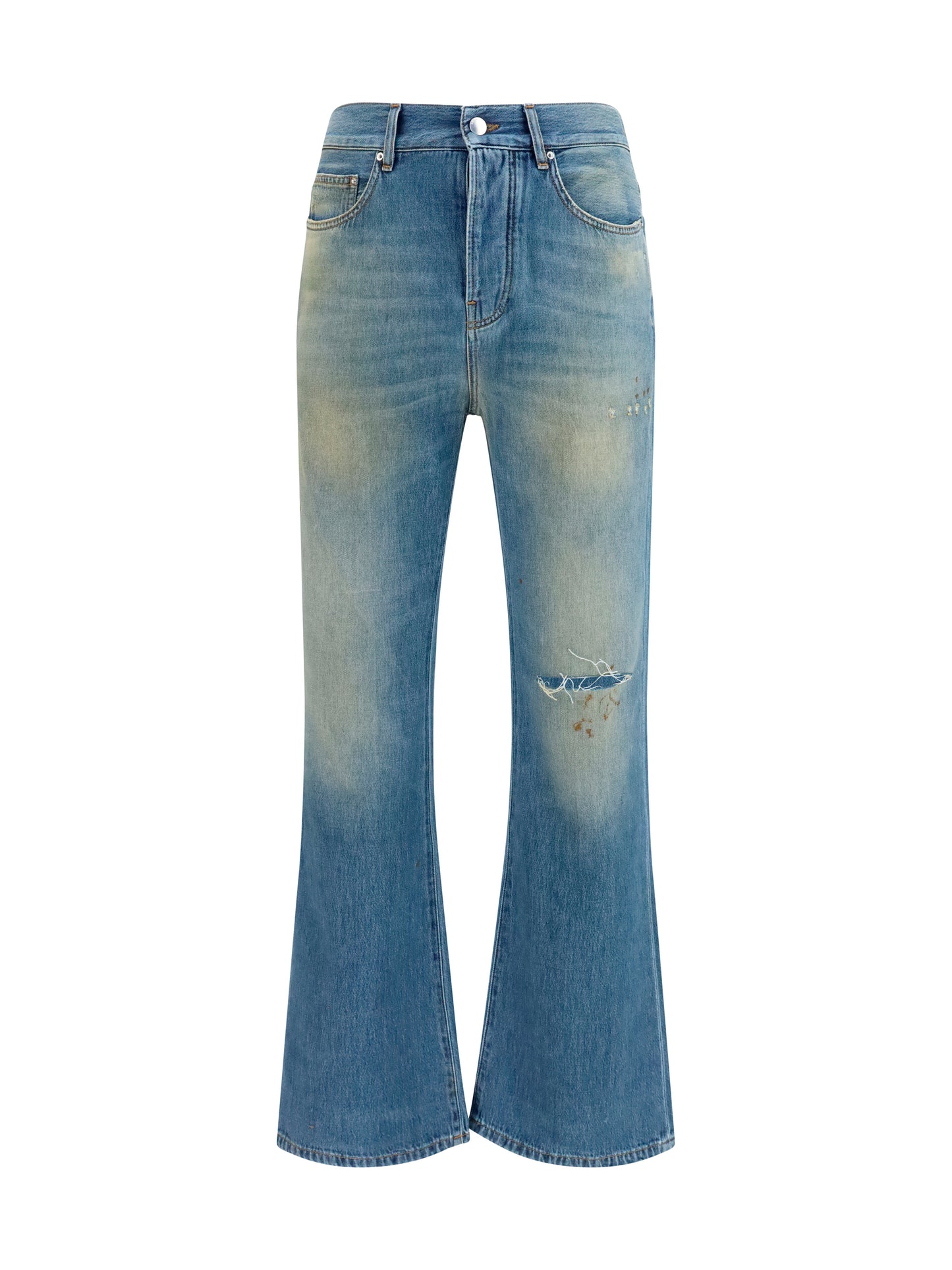 AMIRI Slash flared distressed Jeans