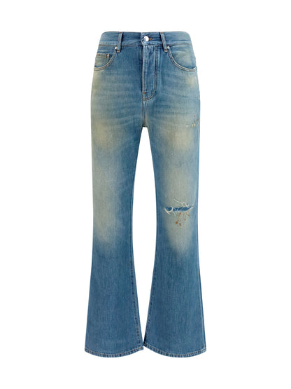 AMIRI Slash flared distressed Jeans