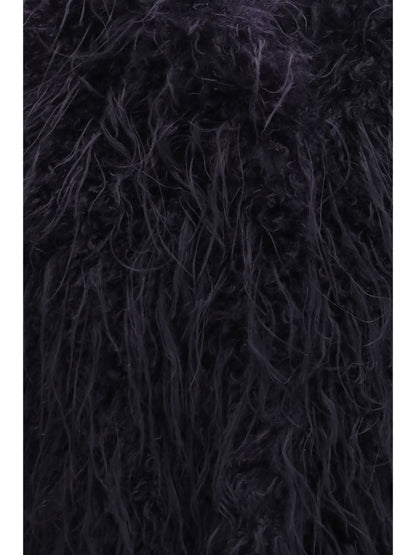 Forte_forte Eco Mongolia faux fur Vest - Notte
