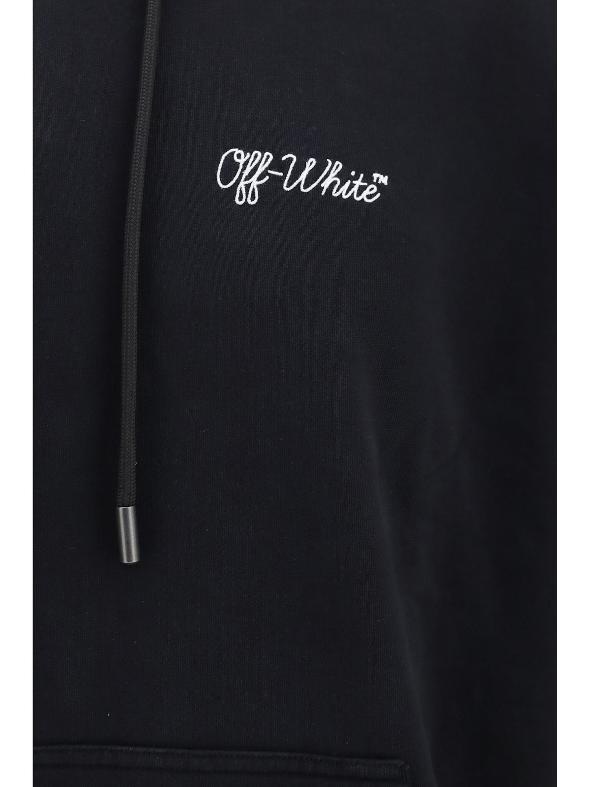 Off-White Script Logo Skate Hoodie - Black