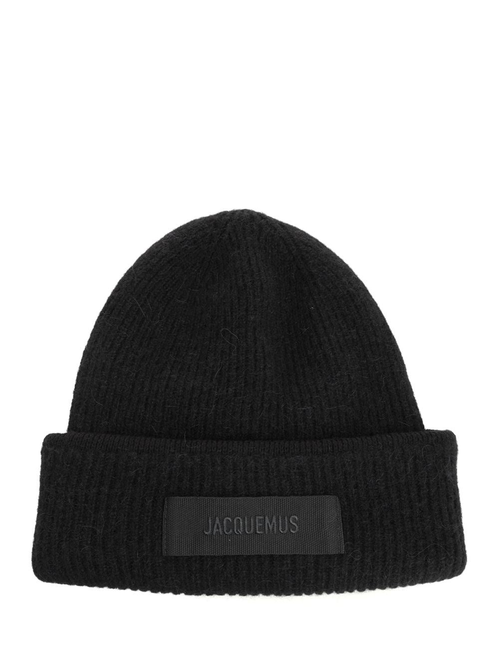 Jacquemus "Le Bonnet" Alpaca Hat - Black