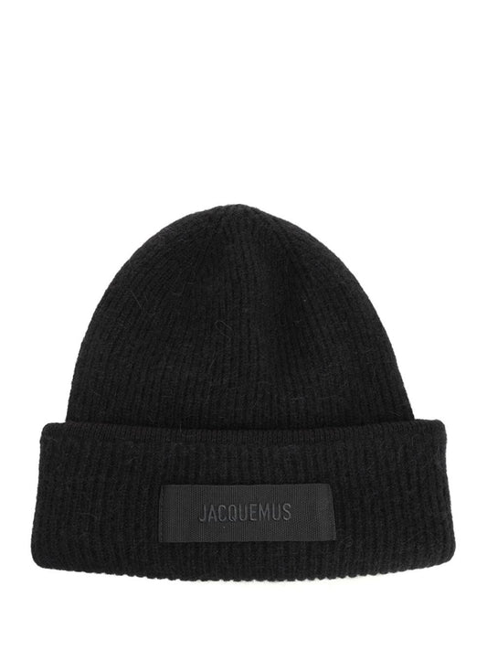 Jacquemus "Le Bonnet" Alpaca Hat - Black
