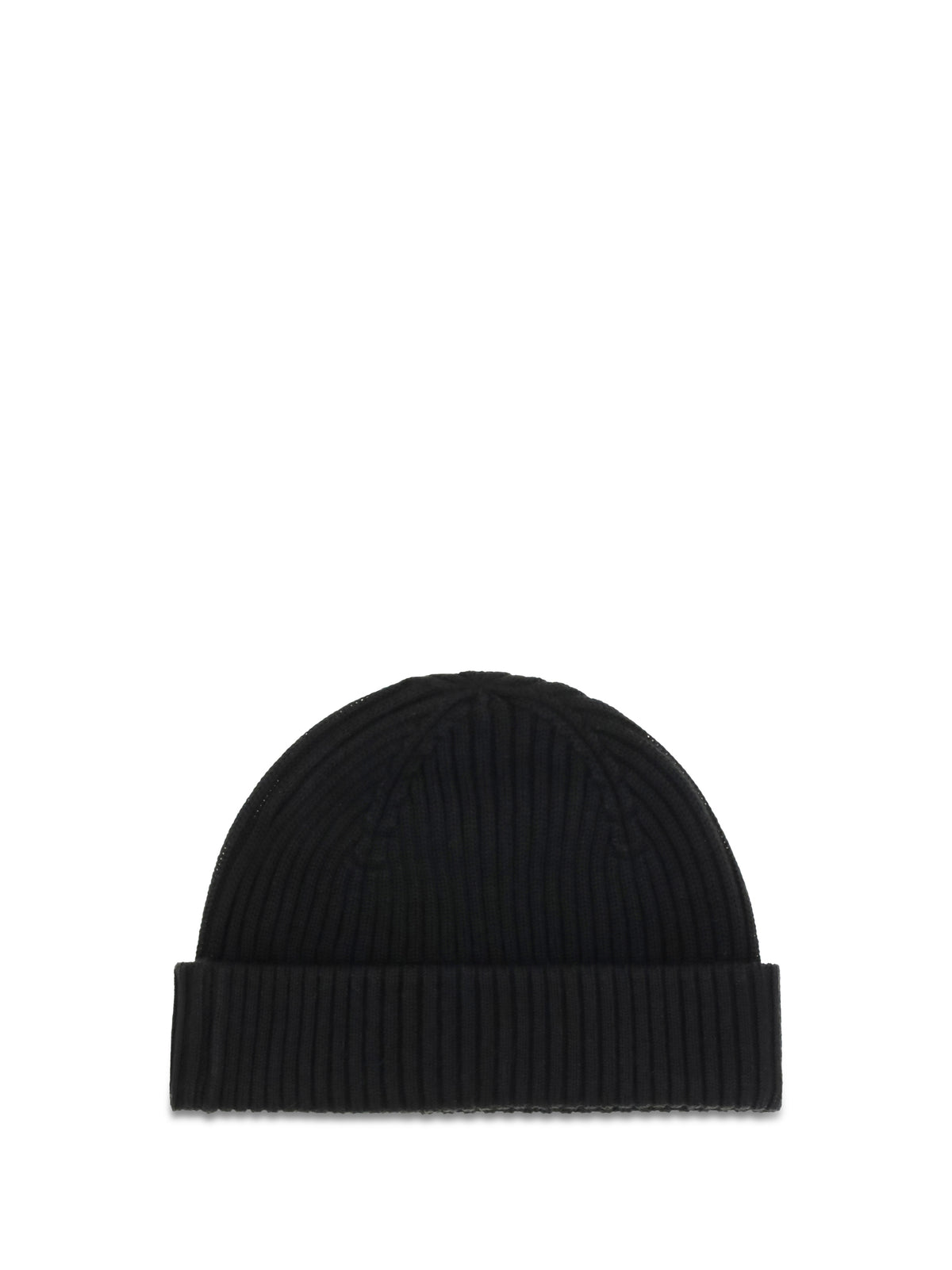 Parajumpers Beanie in ribbed knit with logo - Black