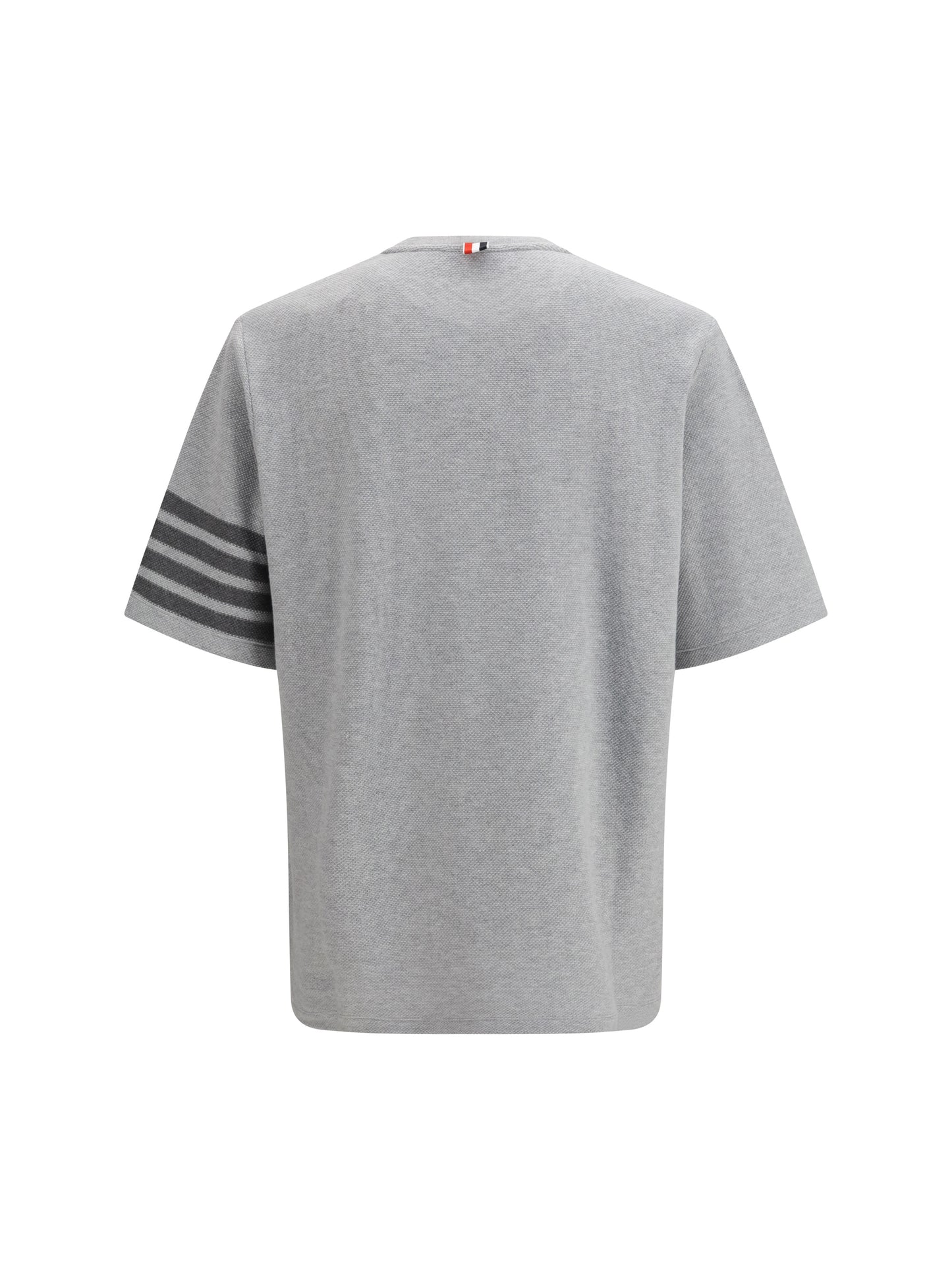 THOM BROWNE Textured cotton piqué T-shirt