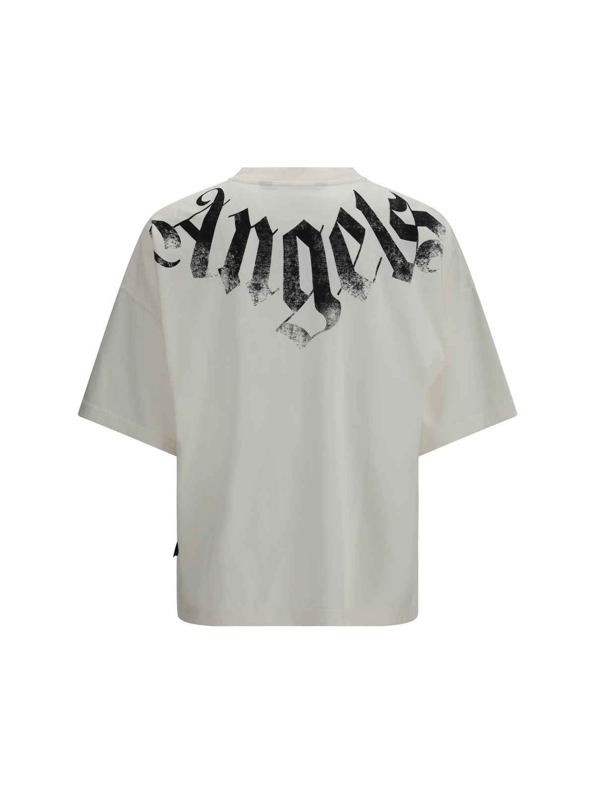 Palm Angels Big Neck Logo T-shirt - Off White Black