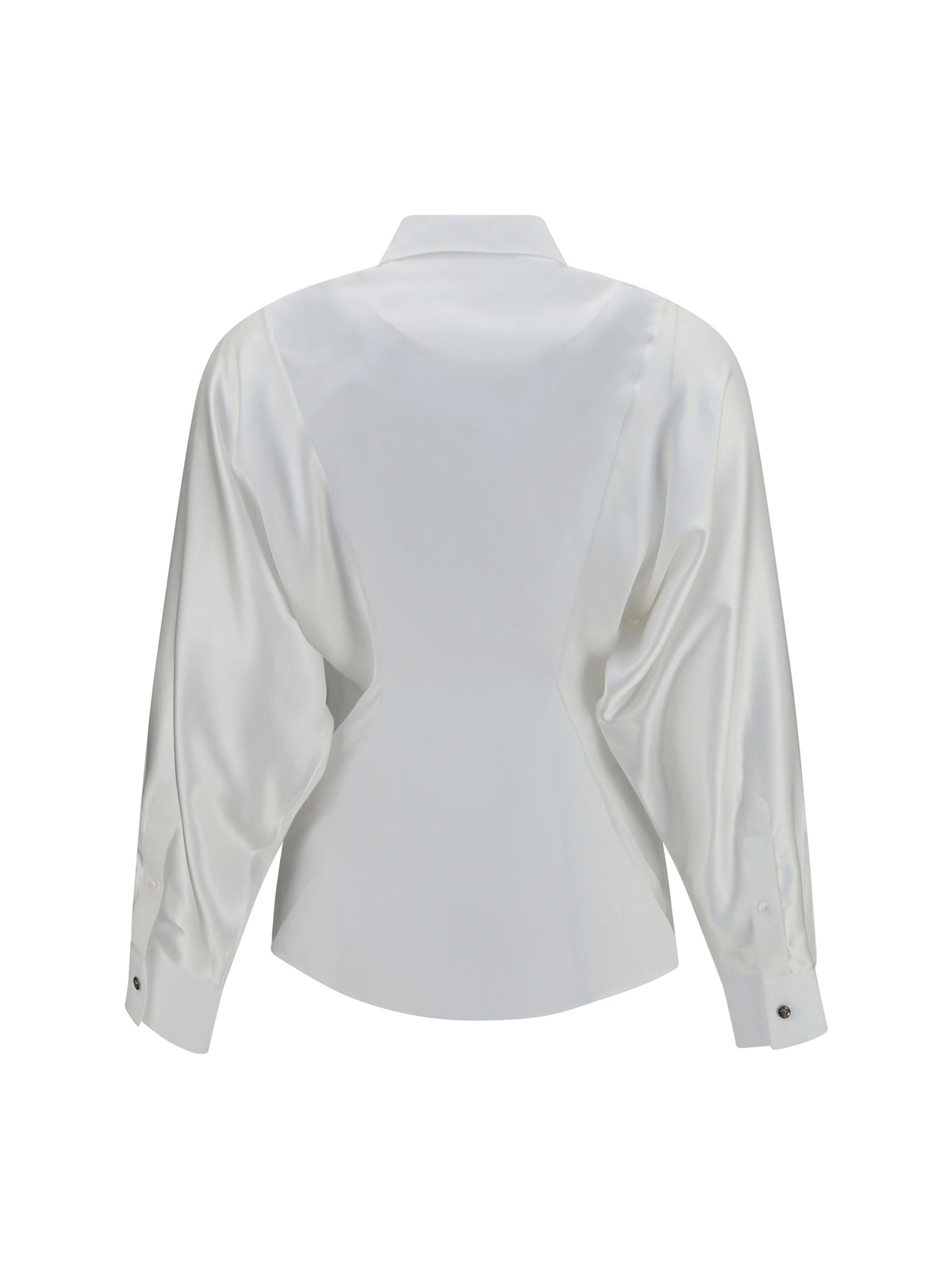 Versace Embroidered cotton poplin Shirt - Optical White