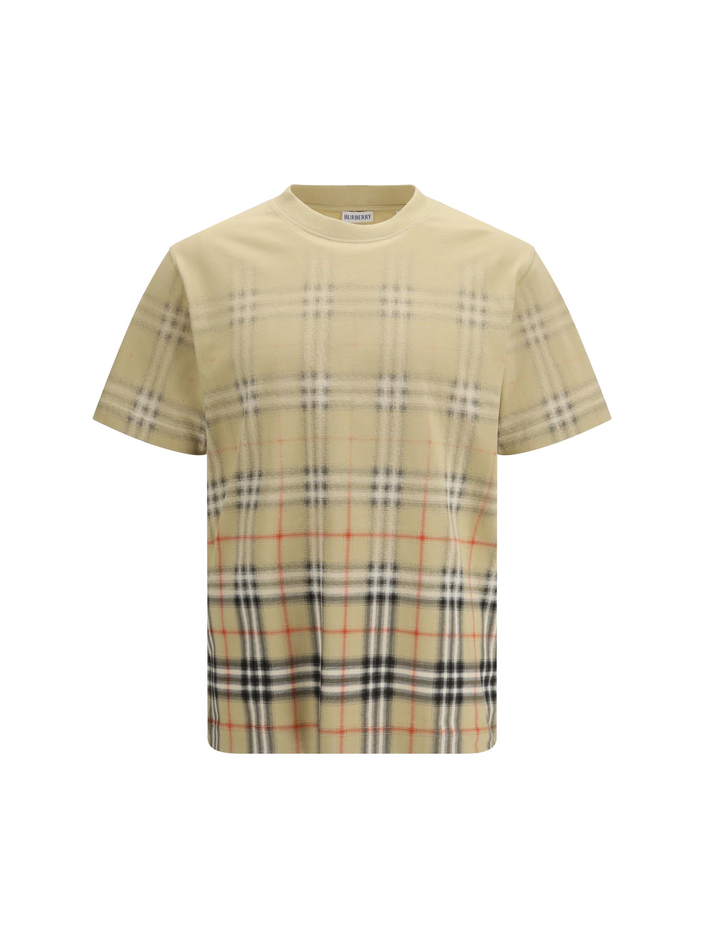 BURBERRY Check cotton T-shirt