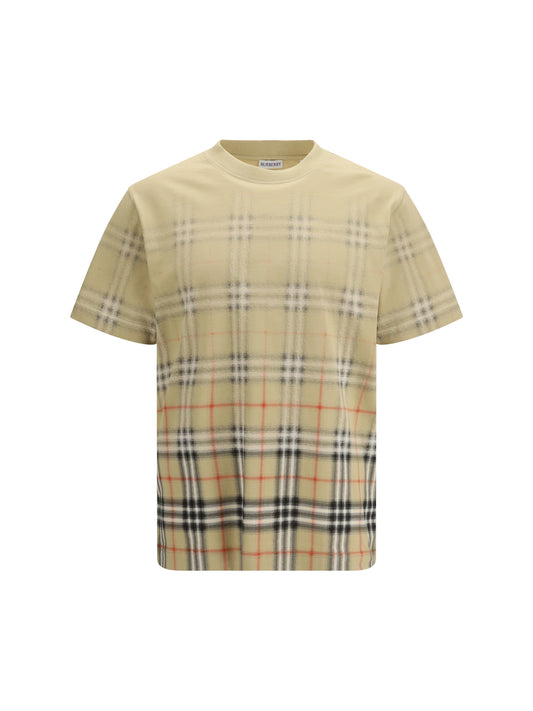 BURBERRY Check cotton T-shirt