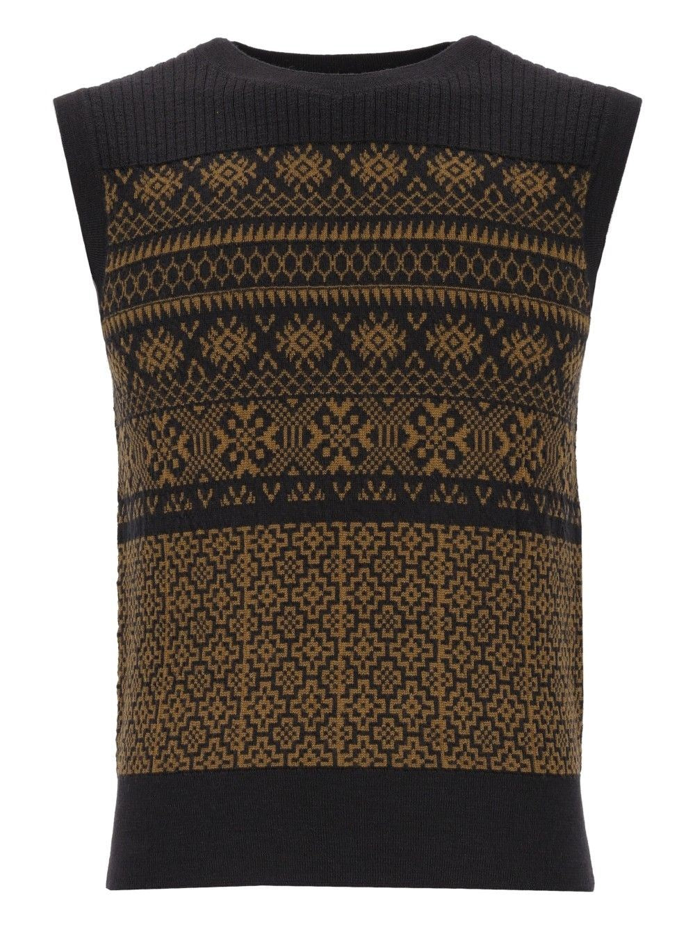 Dries Van Noten Mekele Knitted Vest - Grey