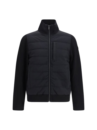 Moose Knuckles Kamet Jacket with high collar - Black/Black