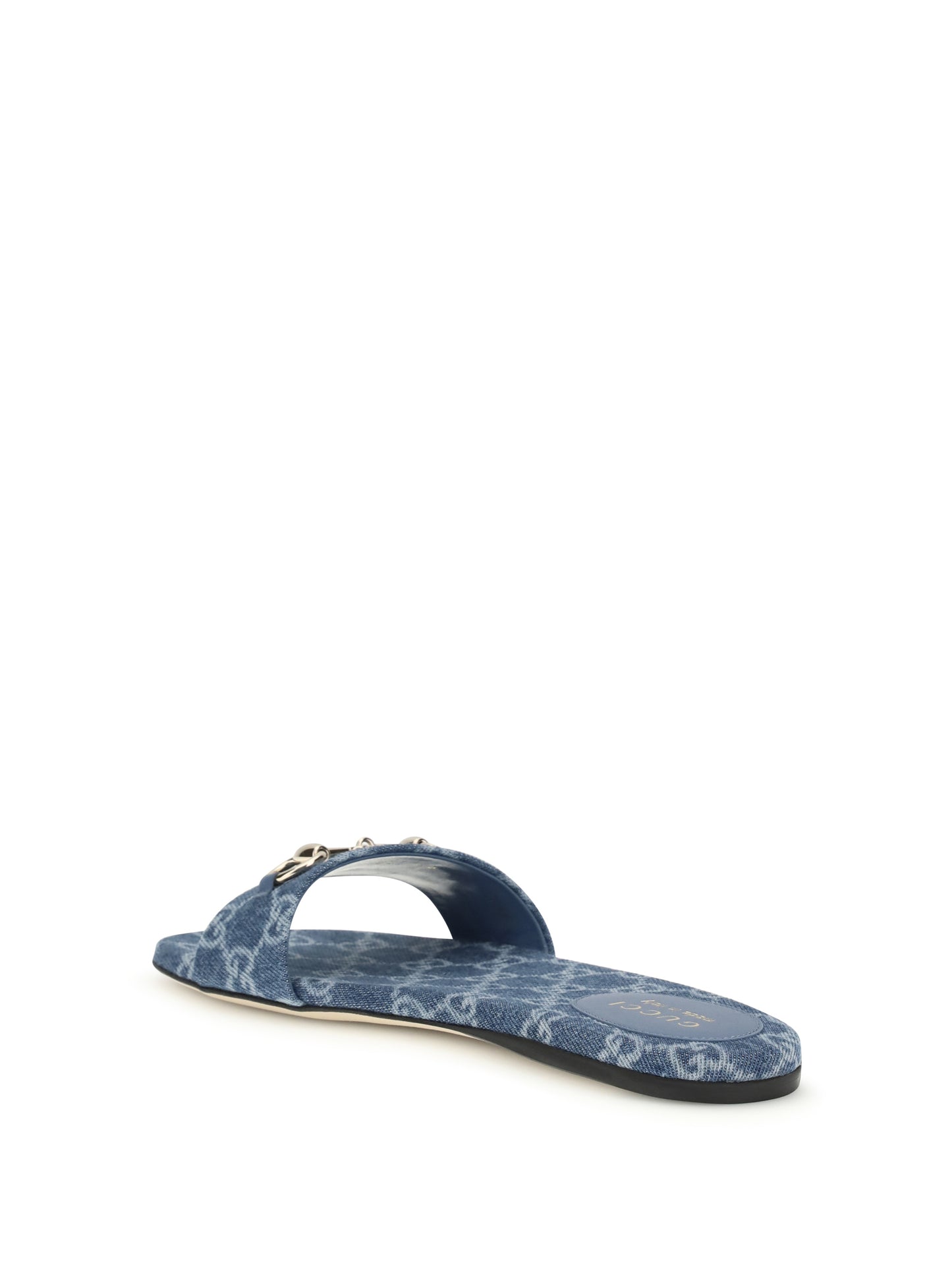 GUCCI GG denim slider Sandals