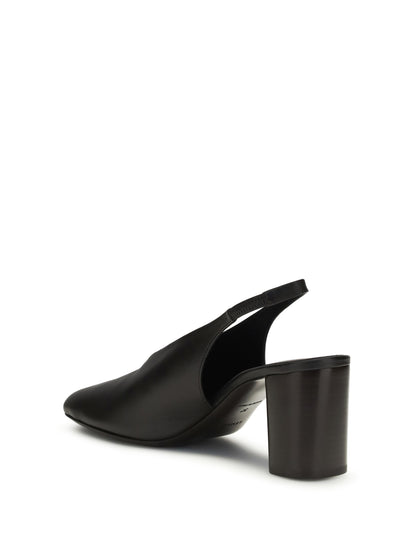 LEMAIRE Pumps with a back strap and square toe