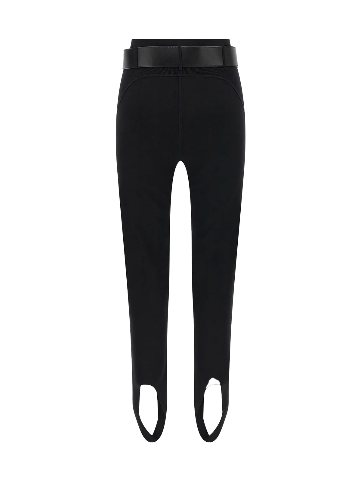 Self-Portrait Stretch jersey Leggings with belt - Black