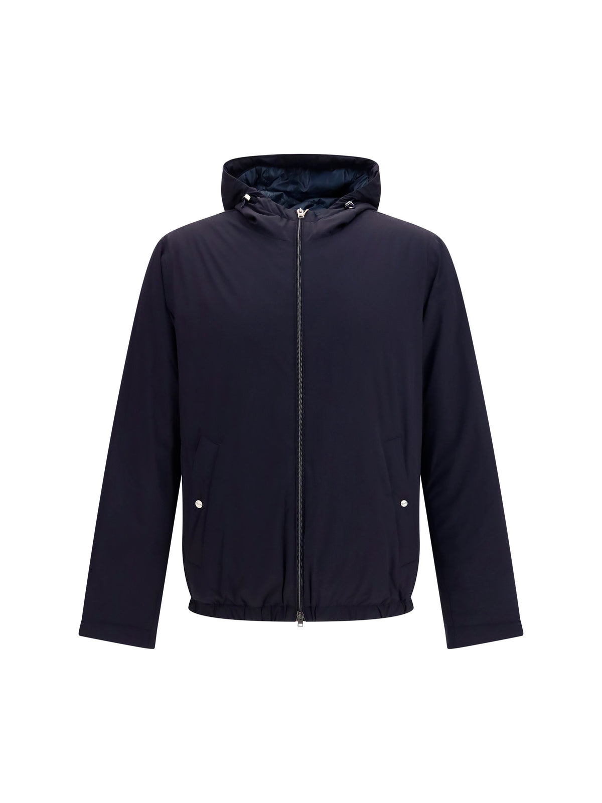 Herno Hooded zip Jacket - Blue Dark