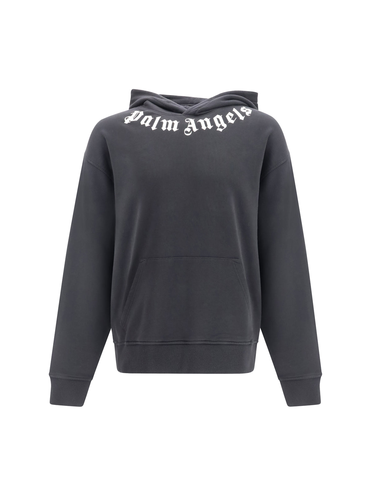 Palm Angels Logo Hoodie - Black-Off White