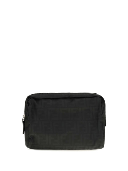 Fendi Medium Superlight FF Zucca fabric Beauty Case - Black