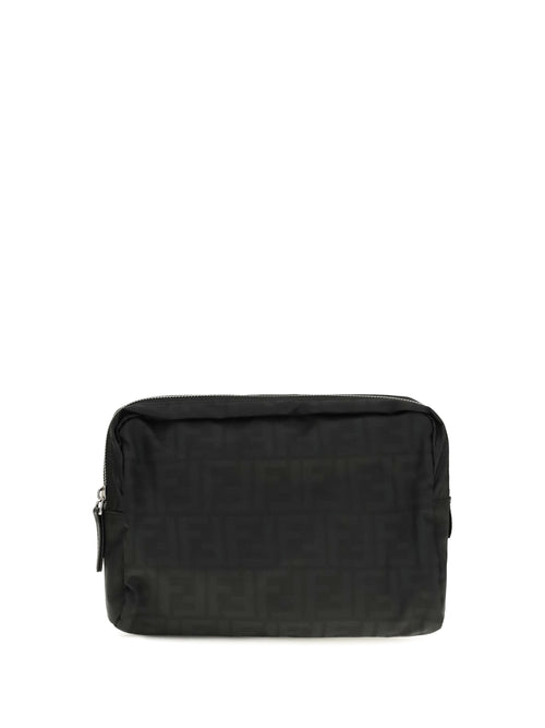 Fendi Medium Superlight FF Zucca fabric Beauty Case - Black