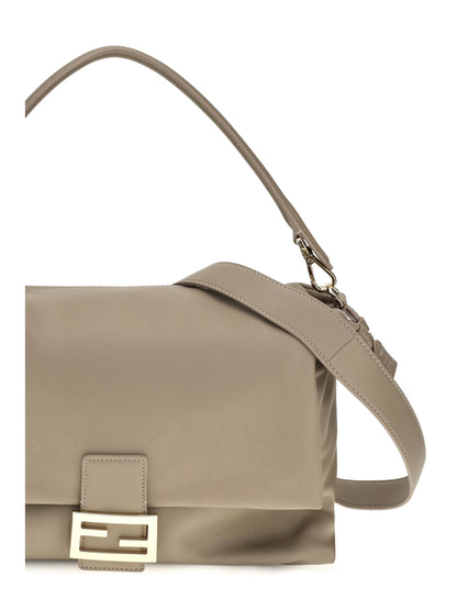 Fendi Baguette Soft nappa leather Shoulder Bag - Tortora