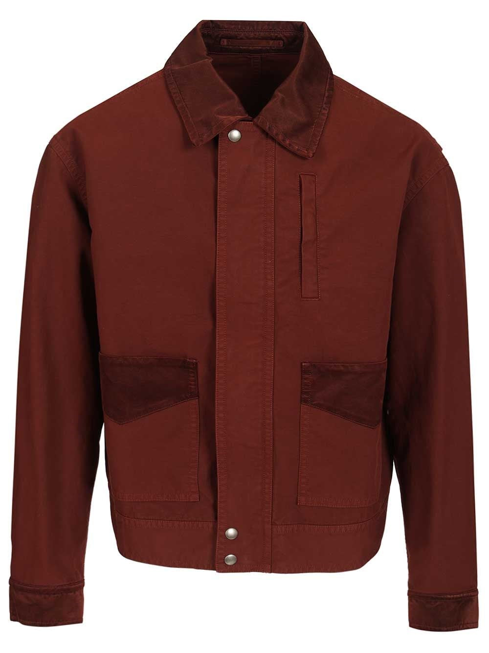 Dries Van Noten Cotton Blend Blouson - Bordeaux