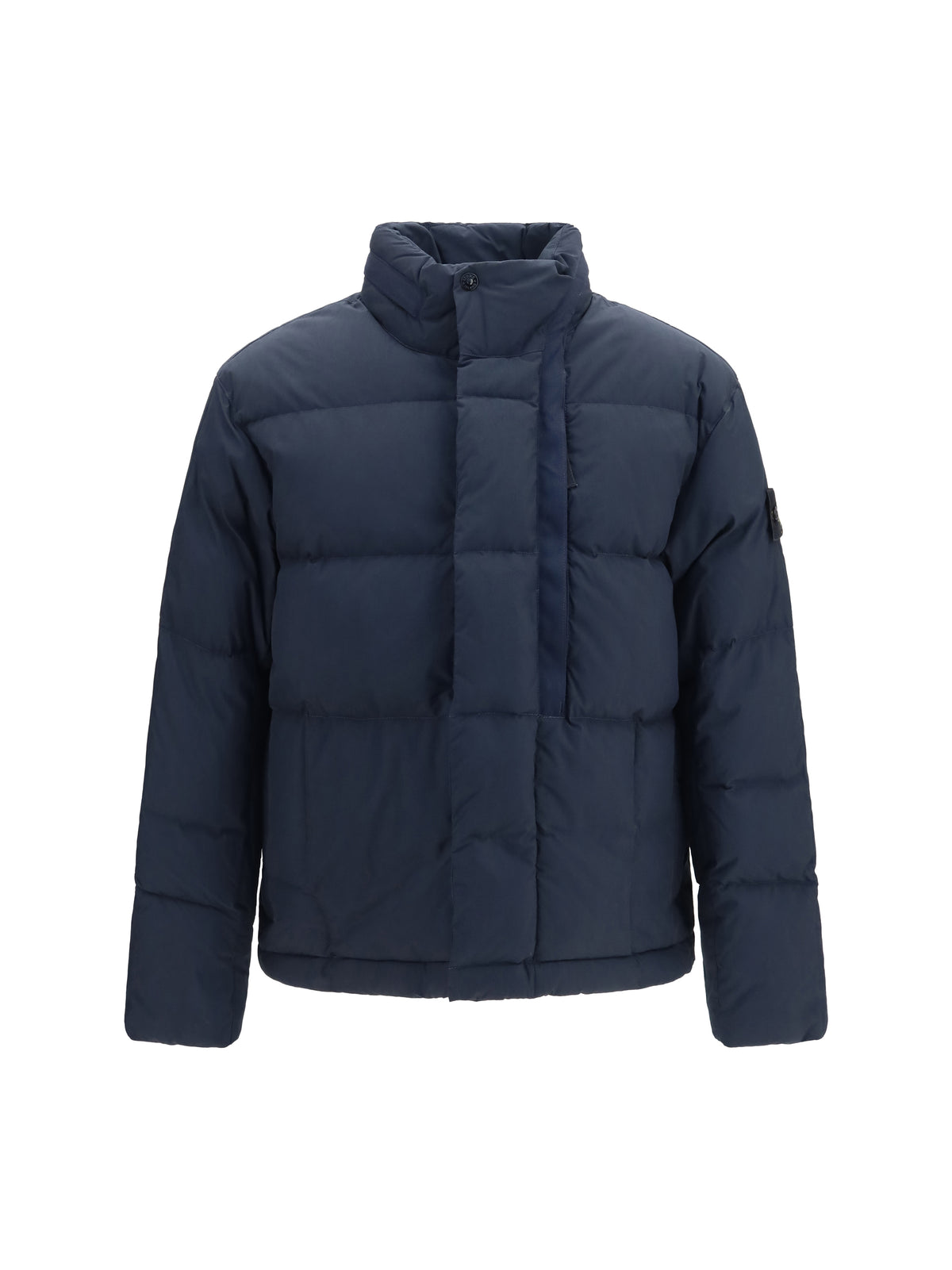 Stone Island Cotton Nylon Tela Jacket - Navy Blue
