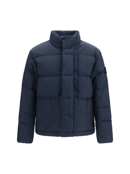 Stone Island Cotton Nylon Tela Jacket - Navy Blue