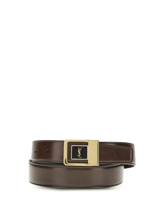 SAINT LAURENT LA 66 Belt in smooth leather