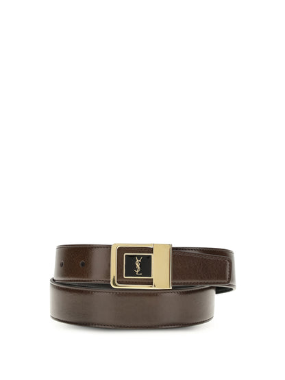 SAINT LAURENT LA 66 Belt in smooth leather