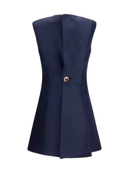 Balenciaga A-line mini Dress - Navy