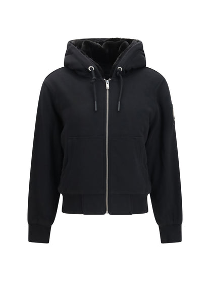 Moose Knuckles Bunny Hooded Jacket - Black/Black