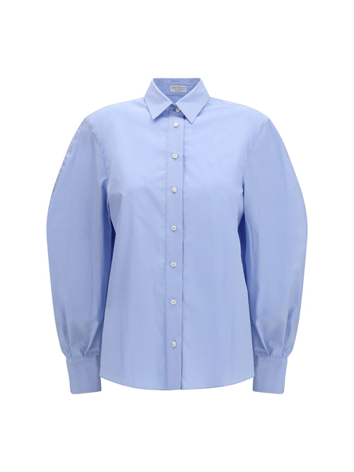 Brunello Cucinelli Cotton Shirt - Powder Blue